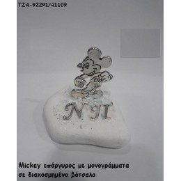 ΜΙΚΥ MICKEY ΕΠΑΡΓΥΡΟ ΜΕ ΜΟΝΟΓΡΑΜΜΑΤΑ ΣΕ ΒΟΤΣΑΛΟ ΓΙΑ ΜΠΟΜΠΟΝΙΕΡΕΣ ΒΑΠΤΙΣΗΣ - ΔΩΡΑ ΠΑΡΤΥ - ΕΟΡΤΩΝ - ΓΕΝΝΗΣΗΣχονδρική τιμή ΤΖΑ-92291/41109