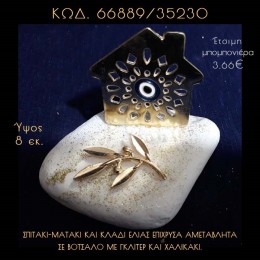 ΣΠΙΤΑΚΙ - ΜΑΤΑΚΙ ΜΕ ΣΜΑΛΤΟ ΚΑΙ ΚΛΑΔΙ ΕΛΙΑΣ ΣΕ ΒΟΤΣΑΛΟ ΜΕ ΓΚΛΙΤΕΡ ΜΠΟΜΠΟΝΙΕΡΑ - ΔΩΡΟ ΤΙΜΗ ΧΟΝΔΡΙΚΗΣ 66889/35230