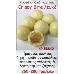 CRISPY ΜΕ ΔΗΜΗΤΡΙΑΚΑ ΚΟΥΦΕΤΑ ΧΑΤΖΗΓΙΑΝΝΑΚΗ ΛΕΥΚΟ